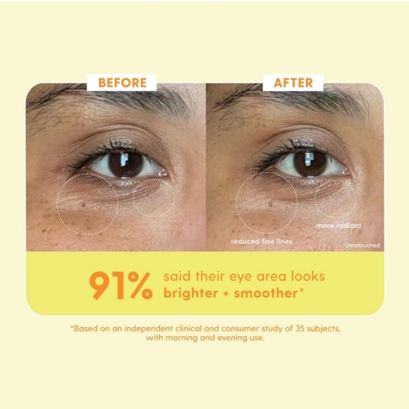 NEW 3× Kinship Brightwave Vitamin C Energizing + Brightening Eye Cream Travel - Picture 2 of 6